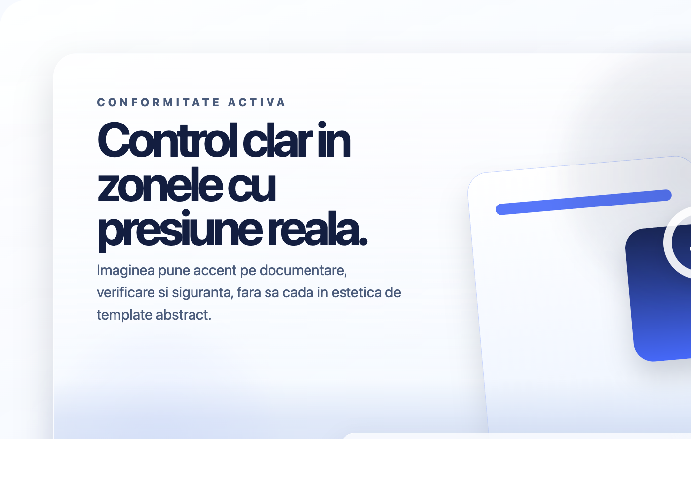 Imagine generata pentru servicii si conformitate